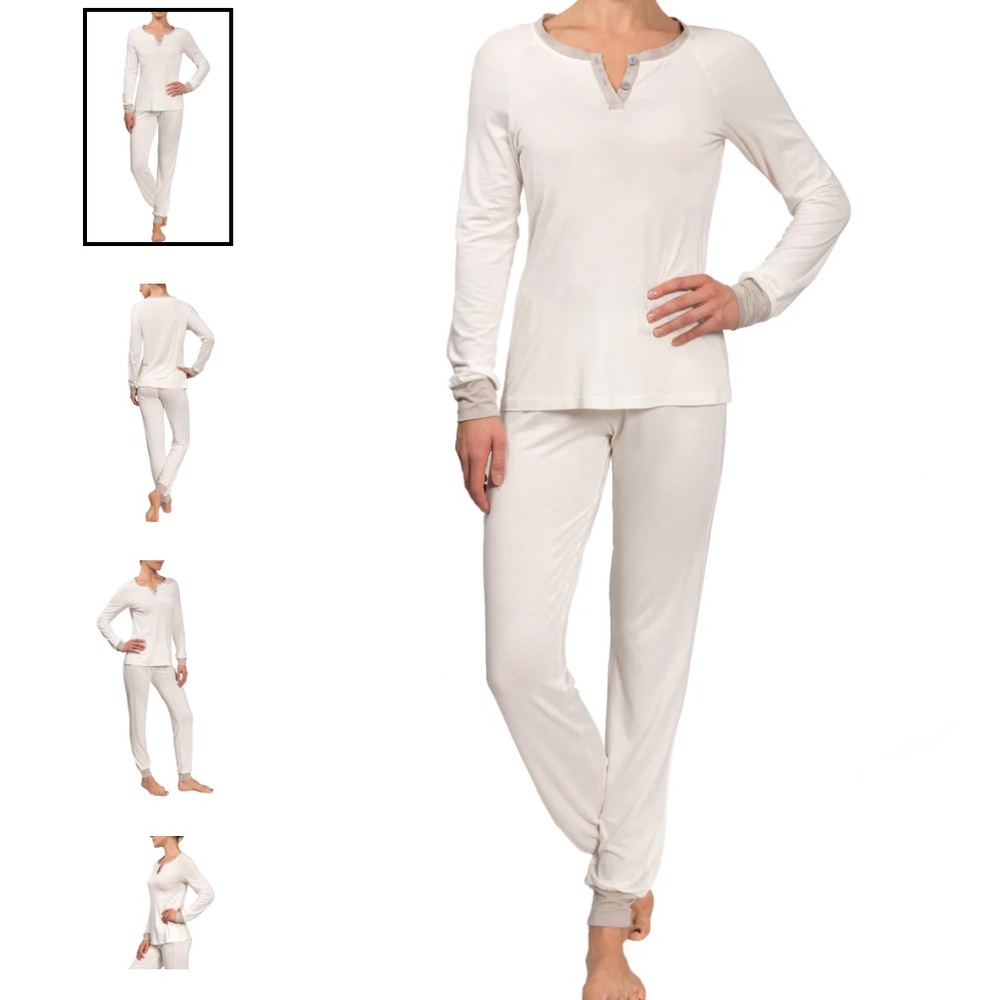❤️ Everyday Ritual Corrine Jai Jai Sleep Set White Size XXL